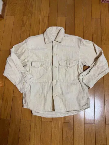 GU 코듀로이 셔츠 자켓 팬츠 셋업 아이보리