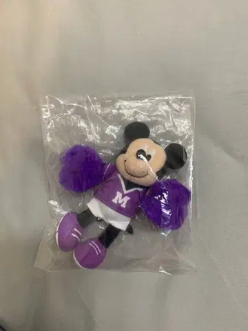 Cheer Together! 미키 봉제 인형 스트랩 보라색