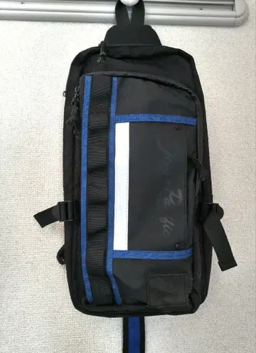 오션 퍼시픽 모터사이클 라이딩 기어 블랙 x 블루 바디백