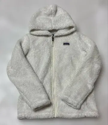 파타고니아 여아 로스 가토스 후디 플리스 후드티 화이트 계열