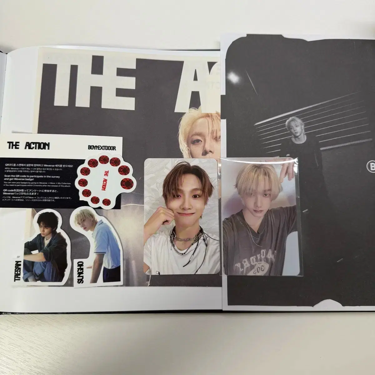 boynextdoor Hollywood action with muu sungho woonhak album bulk ld pre-order benefit poca bulk