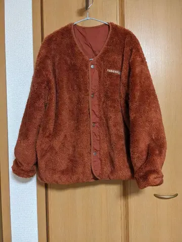 CONVERSE 컨버스 리버서블 자켓 / 샤기 / 오렌지