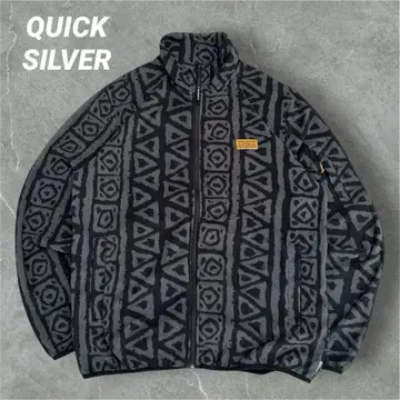 [ 레어 디자인 ] 퀵실버 플리스 네이티브 무늬 올 패턴 00s L