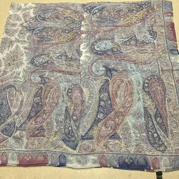 ETRO 페이즐리 무늬 대형 실크 스카프