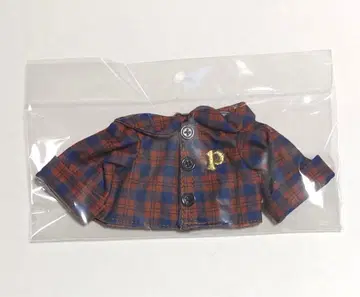 개구리 피클스 빈 인형용 체크 셔츠 복주머니