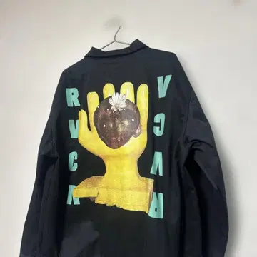초레어 디자인 rvca 자켓 셔츠 집업 블랙 L 루카