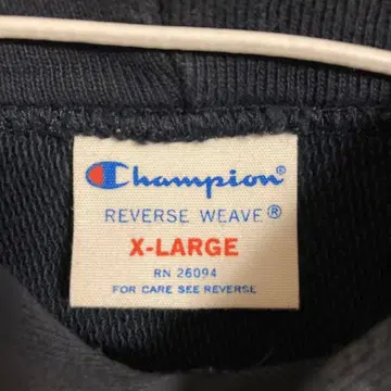 챔피언 리버스 위브 후드티 X-LARGE 네이비