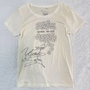 야마모토 유스케 씨 무대 [타라타라] 사인 포함 T셔츠 화이트 미사용품