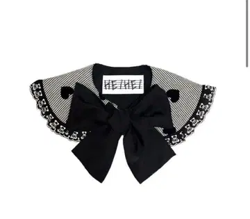 HEIHEI 하트 체크 베레모 하트 체크 탈부착 카라