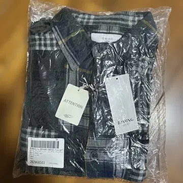B:MING 체크 무늬 플란넬 셔츠 새상품