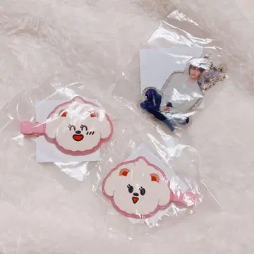 TXT 가챠 헤어 클립 아크링 키링 범규