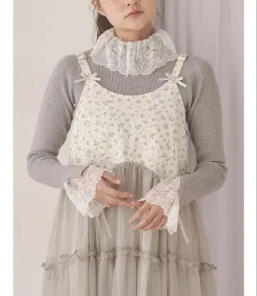 레이스 리브 니트