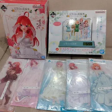 5등분의 신부 제일복권 나카노 이츠키 피규어 라스트 원 알람 시계