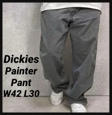 디키즈 그레이 페인터 팬츠 덕 팬츠 빅 사이즈 W42 L30