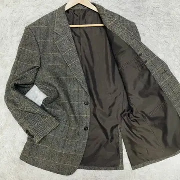 [ 새상품급 ] 일본제 테일러드 자켓 헤링본 윈도우페인 트위드