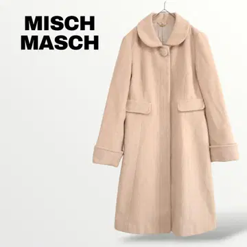[ 미슈마슈 MISCH MASCH ] 울 혼방 코트 M 베이지