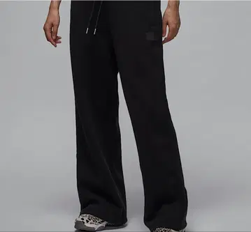 우먼 Jordan 블랙 와이드 레그 조거 팬츠