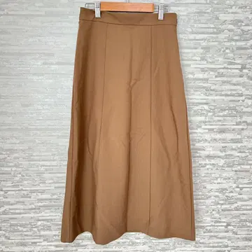 엘르롱 스커트 베이지 38 M 안감 있음 캐주얼 심플