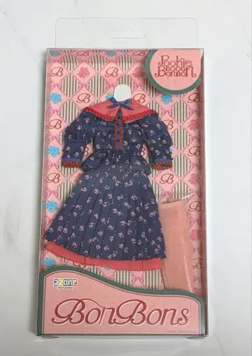 BonBons 레트로 꽃무늬 블라우스 & 스커트 세트 1/6 인형 의류