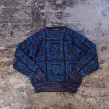 Barnaby 올오버 패턴 자카드 니트 스웨터 4741