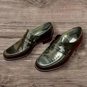 49S3 마드라스 madras 로퍼 일본제 가죽 신발 블랙