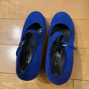 플라멩코 신발 가야르도 파란색 스웨이드 5호 힐 5cm