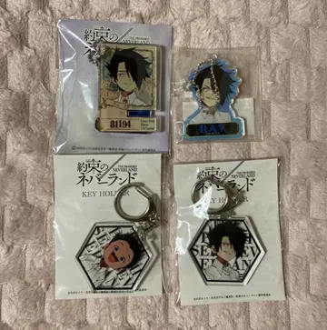 약속의 네버랜드 약네바 레이 필 아크릴 키링 스마트폰 스탠드