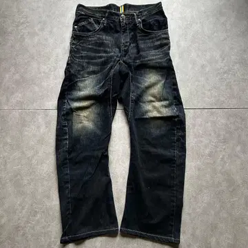 grunge edwin fade damage denim pants y2k