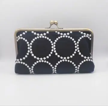 미나 페르호넨 탬버린 (navy) 가마구치 화장품 파우치