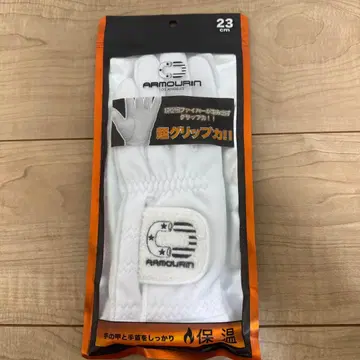 남성용 겨울용 그로브 화이트 23cm