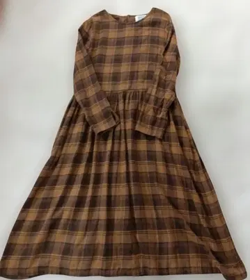 써니클라우드 SunnyClouds 체크 원피스 L 긴팔