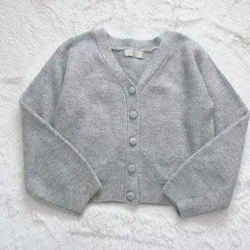 그램립스 가디건 니트 그레이 프리 사이즈