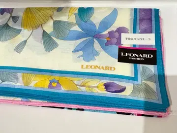 LEONARD 플라워 패턴 손수건 2장 세트