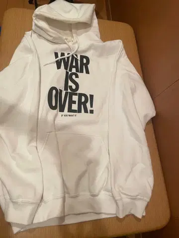 WAR IS OVER! 후드티 L 사이즈 화이트 존 레논 비틀즈