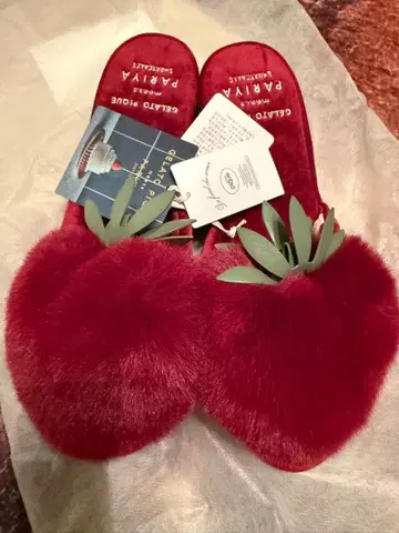 택 포함 미사용 새상품 gelato pique pariya 룸 슬리퍼