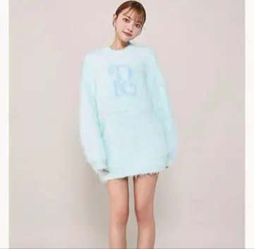 새상품급 Darich 다리치 니트 풀오버 스카이블루