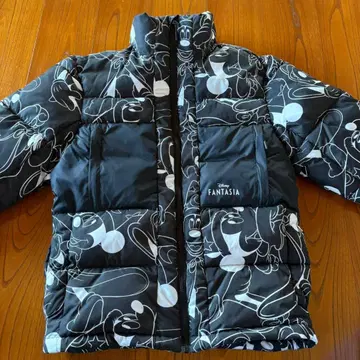 FANTASIA 미키 패턴 퀼팅 다운 자켓