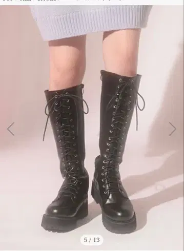 BUBBLES 버블스 로우힐 롱 부츠