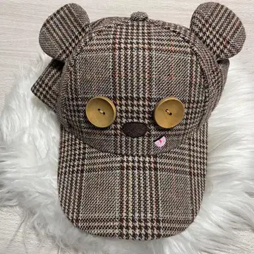 [새상품급] 유니버셜 USJ 미니언 팀 밥 캡 체크 무늬 모자