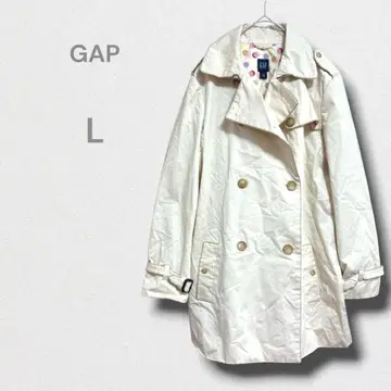 갭 트렌치 스프링 코트 아우터 안감 도트 출퇴근 L