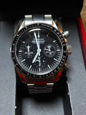 OUMSHI 스피드 마스터 크로노그래프 새상품급!