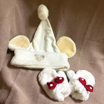 디즈니 크리스마스 미키 산타 모자 55cm 팬캡 어린이 장갑