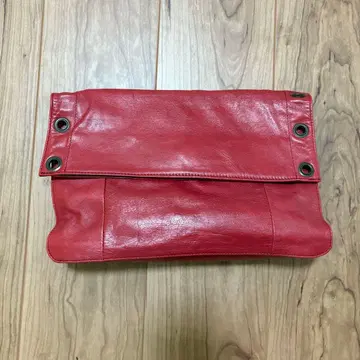 레어 Riccio 클러치백 레드 빈티지