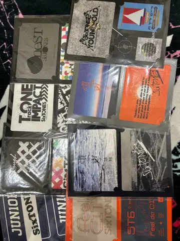 SixTONES 스티커 사진 앨범 카드