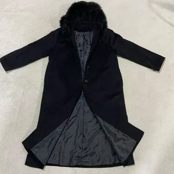 새상품급 퓨어 캐시미어 100% 블랙 롱 코트