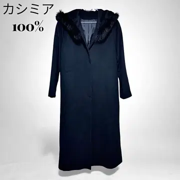 [ 최종 가격 인하 ] 새상품급 퓨어 캐시미어 100% 블랙 롱 코트