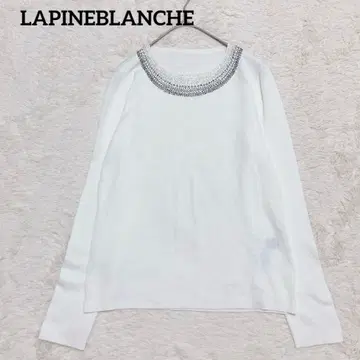 새상품급 LAPINEBLANCHE 라피느블랑슈 비쥬 니트 [38] 화이트