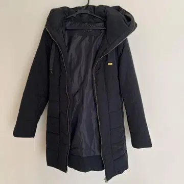 MAITRESSE 후드 부착 블랙 자켓 9호 롱