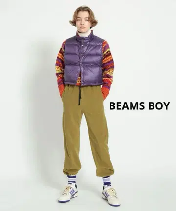 BEAMS BOY 빔즈 보이 플리스 파이핑 팬츠
