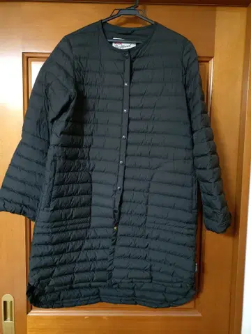 트래디셔널 웨더웨어 블랙 롱 다운 자켓